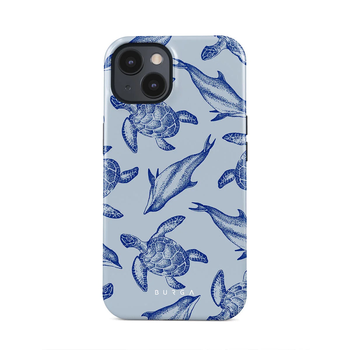 Prémium Burga Tough "Aquatic Dance" tok iPhone 15 készülékhez