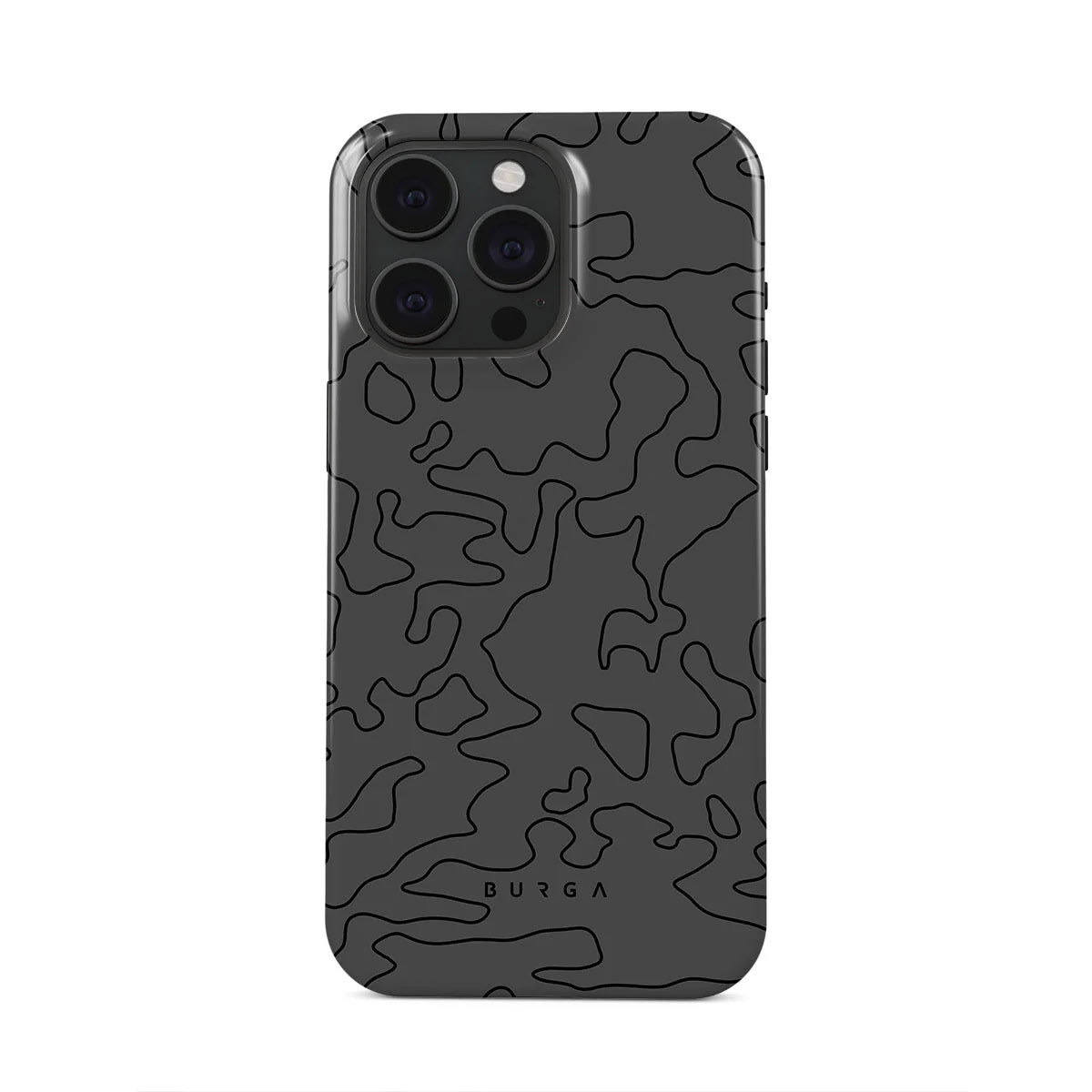 Prémium Burga Tough "Black Rock" tok iPhone 15 Pro készülékhez