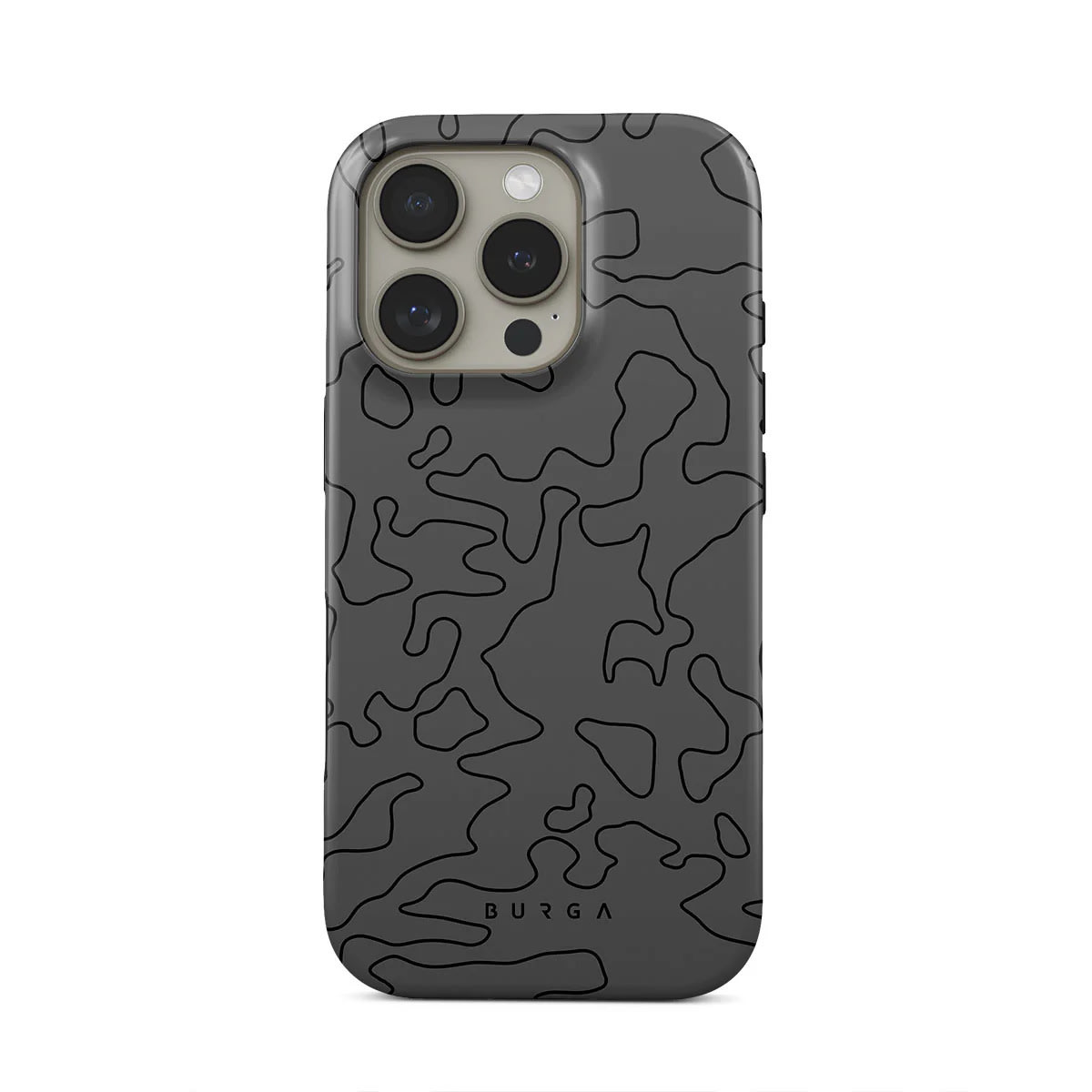Prémium Burga Tough "Black Rock" tok iPhone 16 Pro Max készülékhez