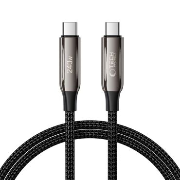 Tech-Protect "UltraBoost 10T" USB-C – USB-C kábel – 240W PD és QC 4.0 töltés, 480 Mbps adatátvitel – 1 m – fekete Tech-Protect "UltraBoost 10T" USB-C – USB-C kábel – 240W PD és QC 4.0 töltés, 480 Mbps adatátvitel – 1 m – fekete
