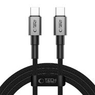 Tech-Protect "UltraBoost DNA" USB-C – USB-C kábel – 100W PD töltés, 5A, 480 Mbps adatátvitel – 2 m – szürke