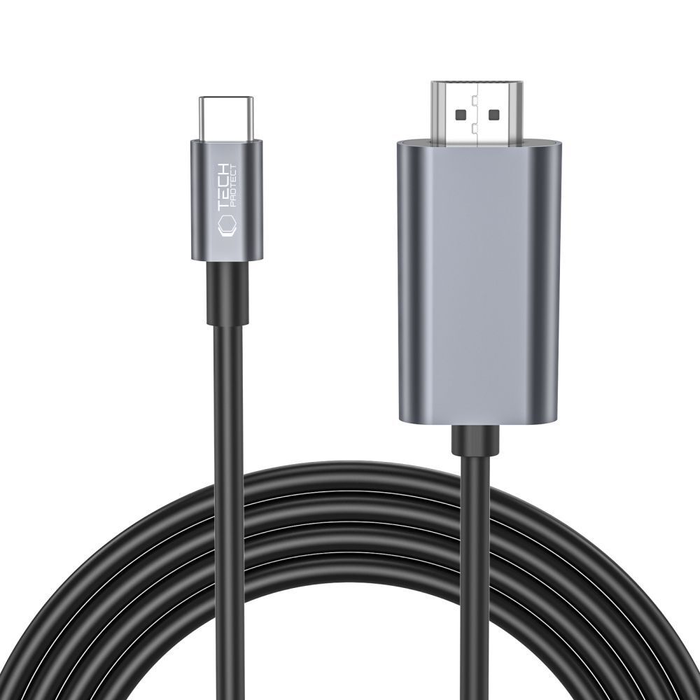 Tech-Protect "Ultraboost Computer" USB-C – 4K HDMI (60 Hz) kábel – 2 m – fekete