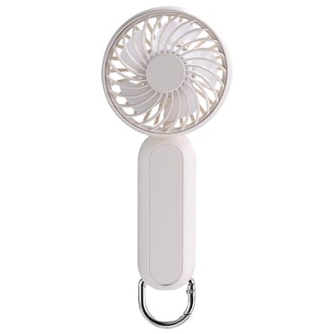 Techsuit "Handheld" prémium hordozható ventilátor – rendkívül kisméretű, három sebességfokozattal – fehér