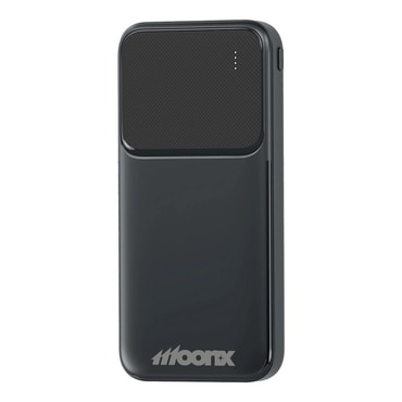Power bank MOONX "MP01" 10000 mAh 20W, egy USB-C és két USB-A kimenettel – fekete Power bank MOONX "MP01" 10000 mAh 20W, egy USB-C és két USB-A kimenettel – fekete