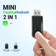 Ottocast Mini vezeték nélküli CarPlay / Android Auto adapter az autó és a telefon automatikus csatlakoztatásához – USB-A vagy USB-C
