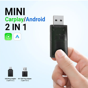 Ottocast Mini vezeték nélküli CarPlay / Android Auto adapter az autó és a telefon automatikus csatlakoztatásához – USB-A vagy USB-C Ottocast Mini vezeték nélküli CarPlay / Android Auto adapter az autó és a telefon automatikus csatlakoztatásához – USB-A vagy USB-C