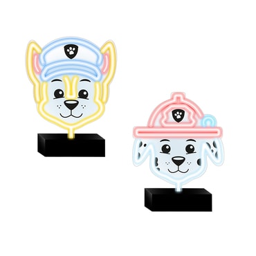 Mancs Őrjárat – Paw Patrol™ dekoratív LED neon lámpa – álló – Chase + Marshall