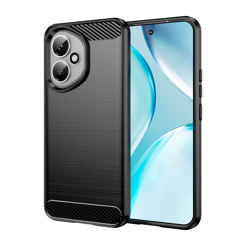 TPU gél tok "Brushed Carbon" Honor 400 készülékekhez - fekete