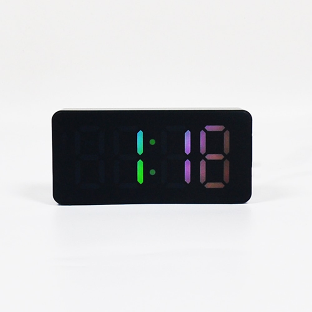Setty "RGB Alarm" digitális óra és ébresztő hőmérséklet- és páratartalom-érzékelővel – fehér