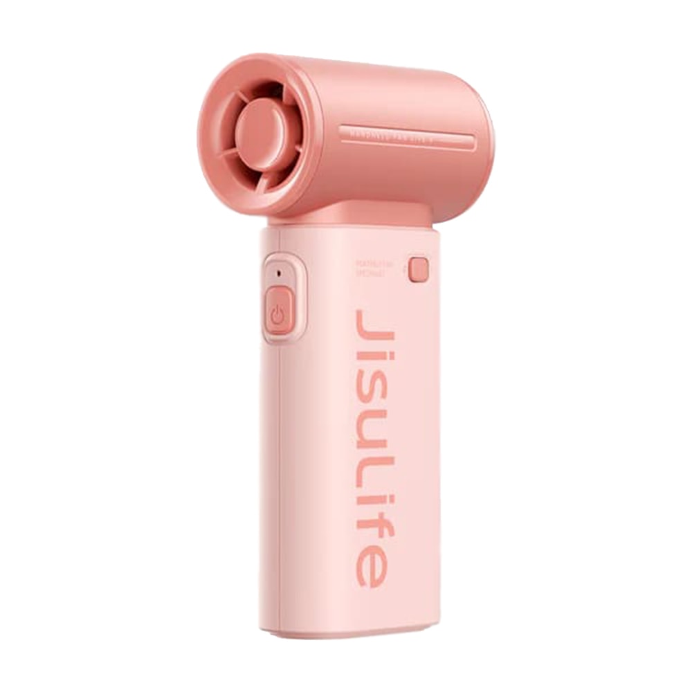JisuLife "Life9" ötfokozatú prémium hordozható mini kézi ventilátor - pink
