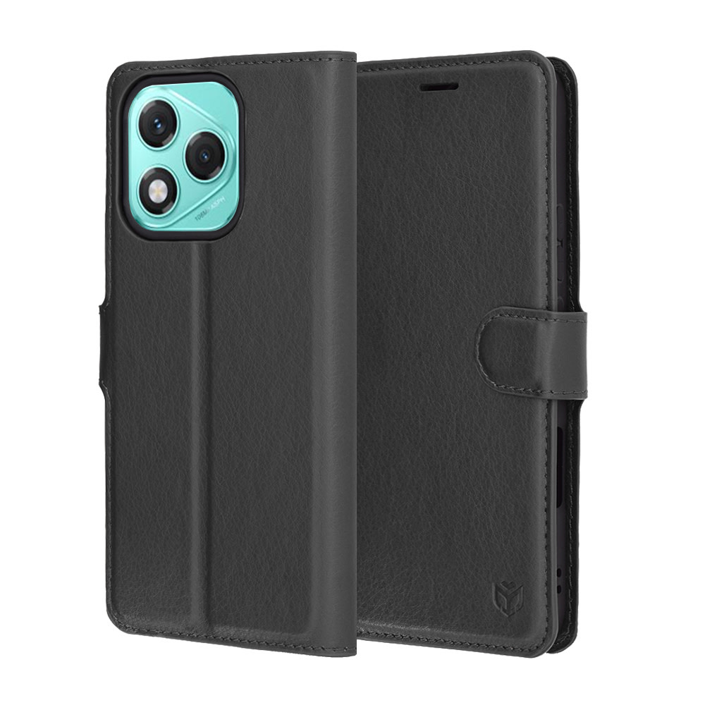 Nyitható tok Techsuit "Leather Folio" Honor 400 Lite készülékekhez - fekete