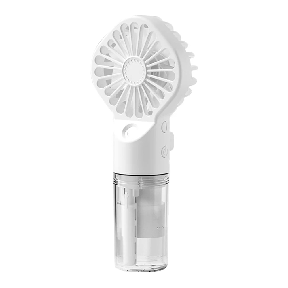 Techsuit "Humid" prémium hordozható ventilátor – beépített párásítóval és négy sebességfokozattal – white