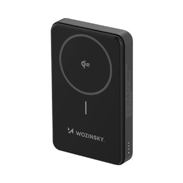 Power bank Wozinsky "WLWP" beépített állvánnyal, 10000 mAh Qi2 MagSafe 22,5W, egy USB-C és egy USB-A kimenettel – fekete Power bank Wozinsky "WLWP" beépített állvánnyal, 10000 mAh Qi2 MagSafe 22,5W, egy USB-C és egy USB-A kimenettel – fekete