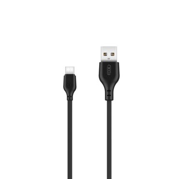 USB-A – USB-C töltőkábel XO "NB103", gyorstöltéssel – 2 m – fekete USB-A – USB-C töltőkábel XO "NB103", gyorstöltéssel – 2 m – fekete
