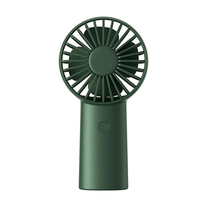 Prémium hordozható mini ventilátor JisuLife "Life6" USB töltéssel és három sebességfokozattal - green