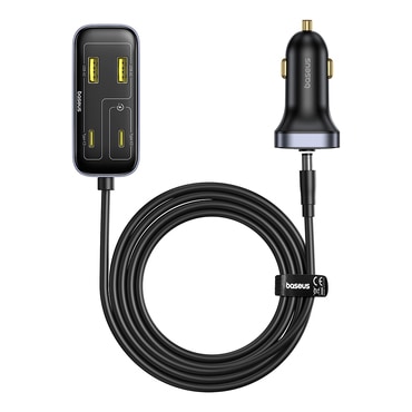 Autós töltő és elosztó Baseus "Backseat Pal" 110W hat készülék egyidejű töltéséhez Autós töltő és elosztó Baseus "Backseat Pal" 110W hat készülék egyidejű töltéséhez