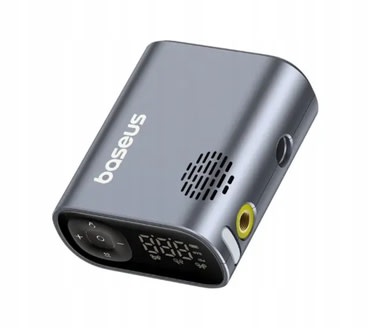 Baseus mini kompresszor "Inflator" - hordozható kompresszor gumiabroncshoz vagy labdalabdához - 2500 mAh - fekete