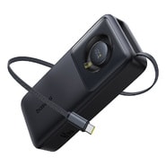 Power bank Baseus "Free2Pull" egy USB-C kimenettel és beépített kihúzható USB-C kábellel, 65W – 20000 mAh – fekete Power bank Baseus "Free2Pull" egy USB-C kimenettel és beépített kihúzható USB-C kábellel, 65W – 20000 mAh – fekete