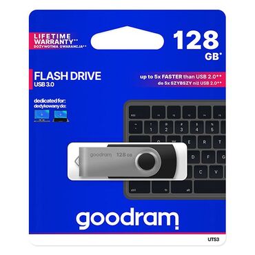 USB 3.2 kulcs Goodram Pendrive UTS3 128GB – fekete USB 3.2 kulcs Goodram Pendrive UTS3 128GB – fekete