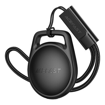 Acefast S2 nyomkövető eszköz Bluetooth kapcsolattal és Apple Find My támogatással – fekete
