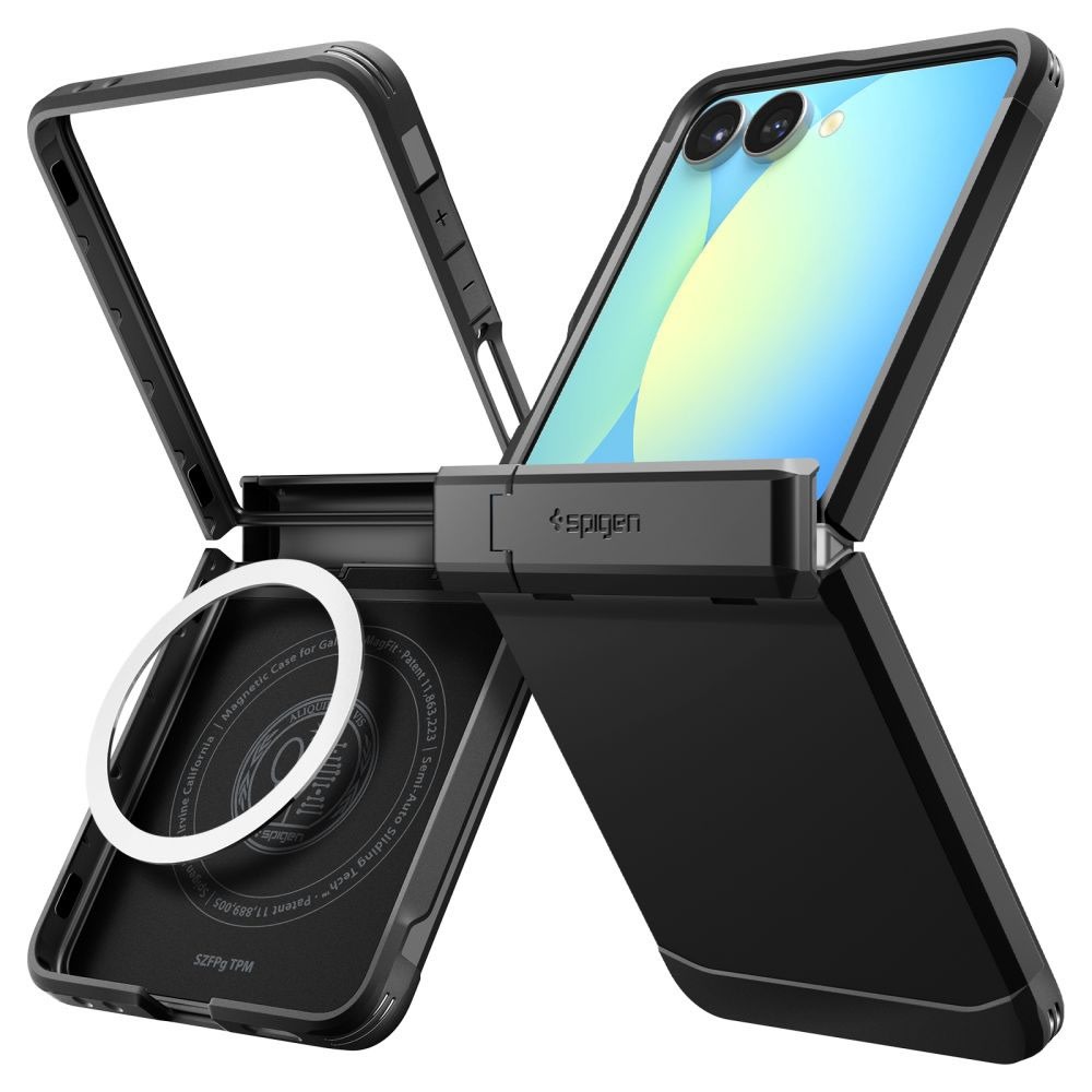 Tok Spigen "Tough Armor MagFit Pro" Samsung Galaxy Z Flip7 készülékekhez - black