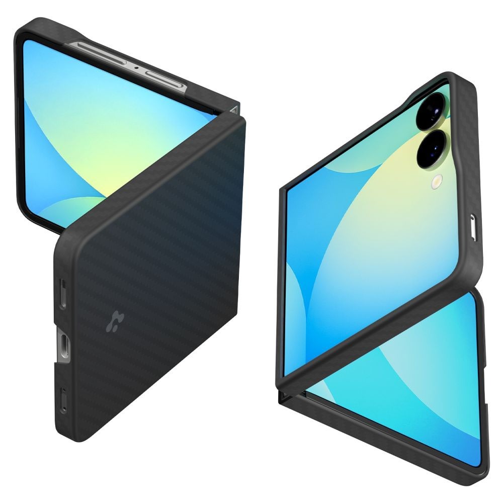 Tok Spigen "Air Skin" Samsung Galaxy Z Flip7 készülékekhez - aramid black