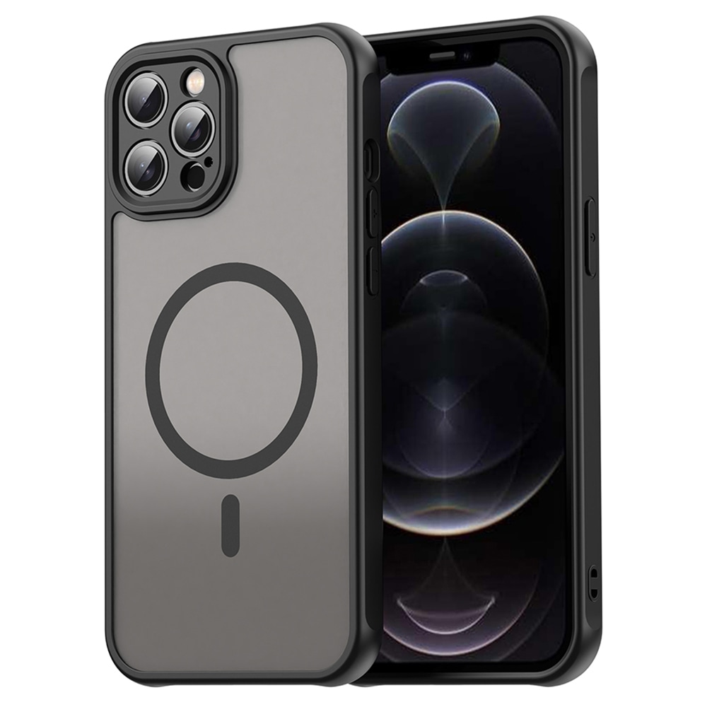 Hibrid tok "HaloFrost II MagSafe" iPhone 12 Pro Max készülékekhez - black