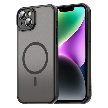 Hibrid tok "HaloFrost II MagSafe" iPhone 14 Plus készülékekhez - black