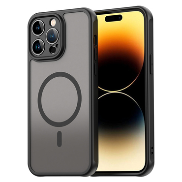 Hibrid tok "HaloFrost II MagSafe" iPhone 14 Pro Max készülékekhez - black