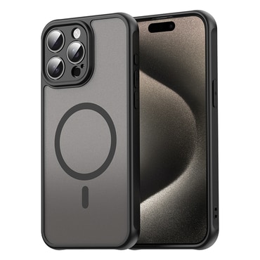 Hibrid tok "HaloFrost II MagSafe" iPhone 15 Pro készülékekhez - black