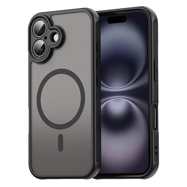 Hibrid tok "HaloFrost II MagSafe" iPhone 16 készülékekhez - black