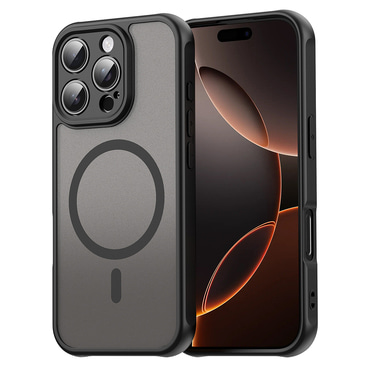 Hibrid tok "HaloFrost II MagSafe" iPhone 16 Pro készülékekhez - black