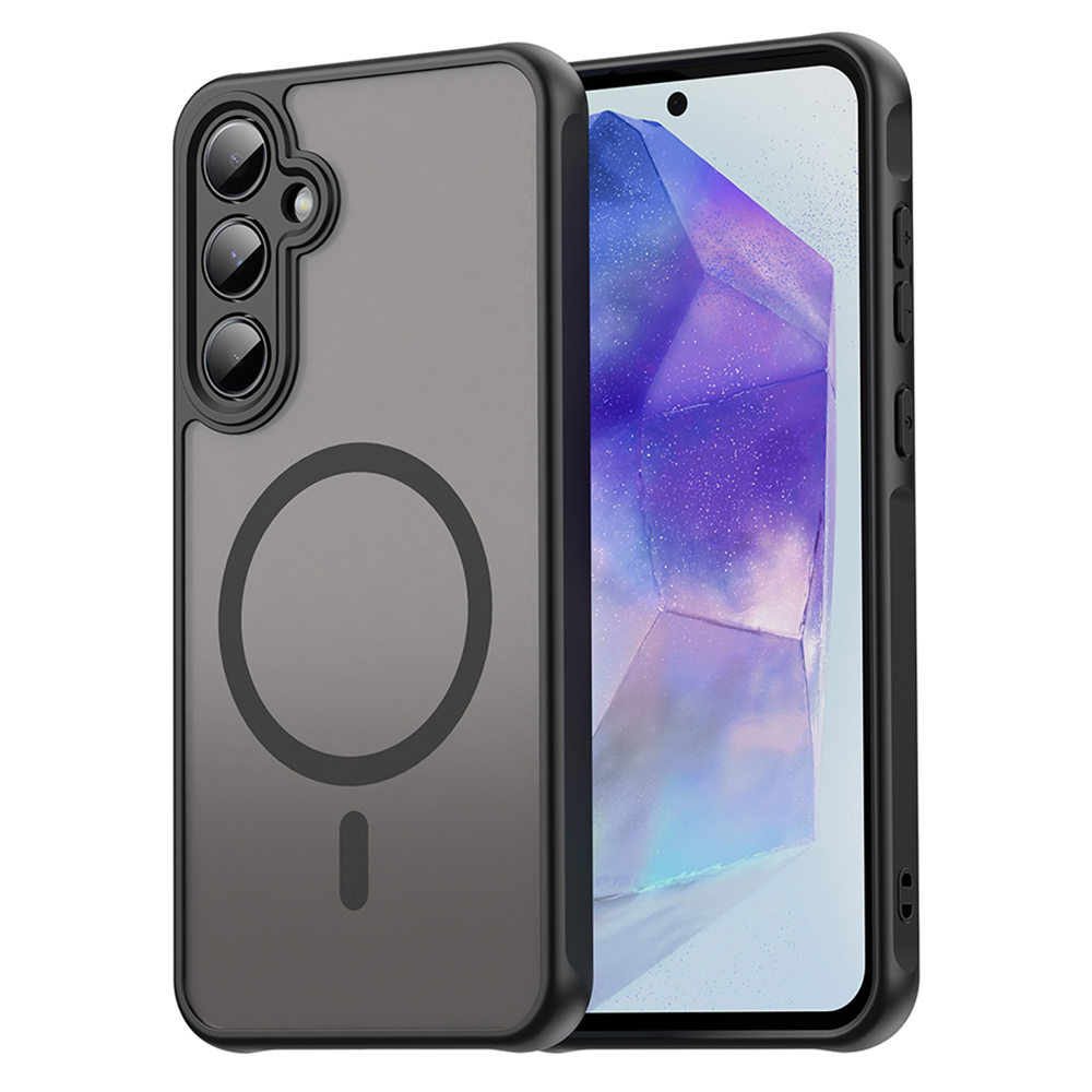 Hibrid tok "HaloFrost II MagSafe" Samsung Galaxy A55 készülékekhez - black