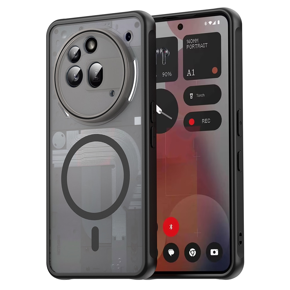 Hibrid tok "HaloFrost II MagSafe" Nothing Phone (3a) Pro készülékekhez - black