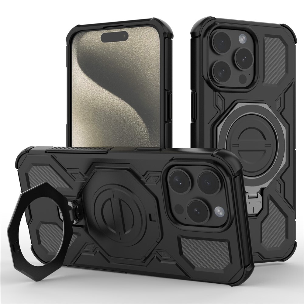 Hibrid tok "Carbon Shield Pro" iPhone 15 Pro Max készülékekhez - black
