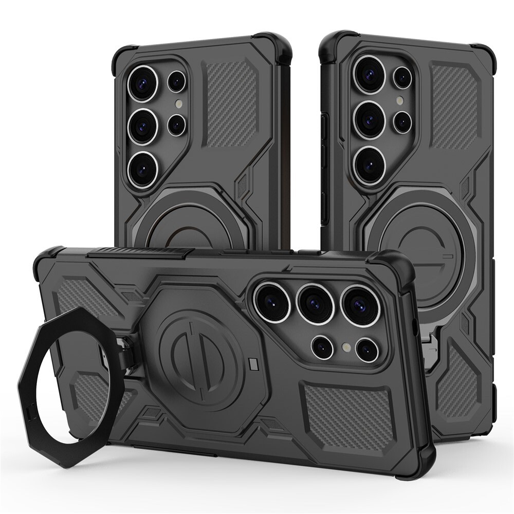 Hibrid tok "Carbon Shield Pro" Samsung Galaxy S25 Ultra készülékekhez - black