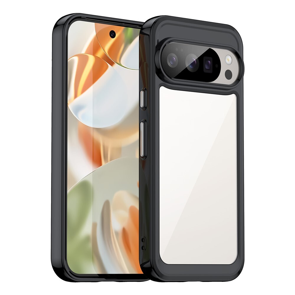 Hibrid tok "Frame Shield" Google Pixel 10 / Pixel 10 Pro készülékekhez - fekete