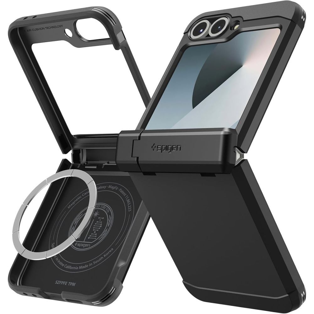 Tok Spigen "Tough Armor MagFit Pro" Samsung Galaxy Z Flip7 FE készülékekhez - black