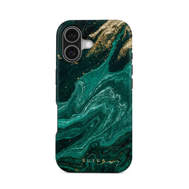 Prémium Burga Tough MagSafe "Emerald Pool" tok iPhone 17 készülékhez