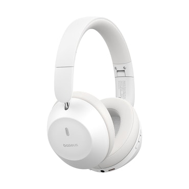 Bluetooth fejhallgató Baseus Bass 30 Max - 50 órás üzemidővel és összecsukható kialakítással - moon white Bluetooth fejhallgató Baseus Bass 30 Max - 50 órás üzemidővel és összecsukható kialakítással - moon white