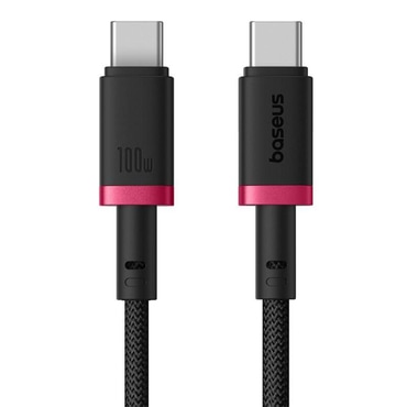 USB-C töltő- és adatkábel Baseus Dura Series - 100W, 480Mbps - 2 m - piros/fekete USB-C töltő- és adatkábel Baseus Dura Series - 100W, 480Mbps - 2 m - piros/fekete