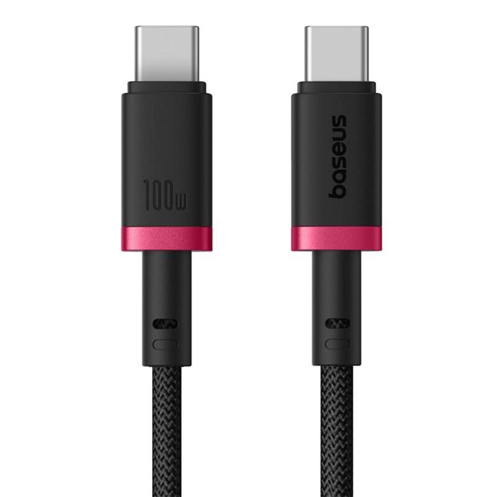 USB-C töltő- és adatkábel Baseus Dura Series - 60W, 480Mbps - 2 m - piros/fekete