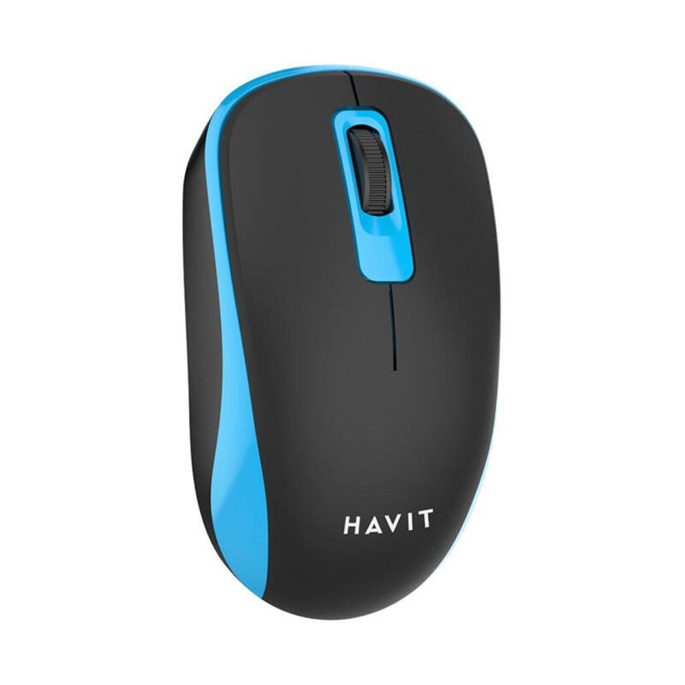 Vezeték nélküli egér Havit "MS626GT" 1200 DPI felbontással és ergonomikus kialakítással – fekete-kék