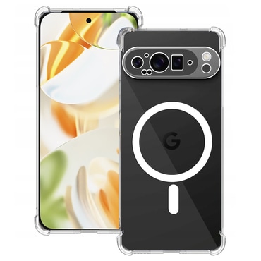 TPU gél tok Techsuit "Shockproof MagSafe" Google Pixel 9 Pro készülékekhez - clear