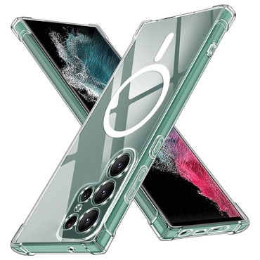 Hibrid tok Techsuit "Shockproof MagSafe" Samsung Galaxy S22 Ultra készülékekhez - clear
