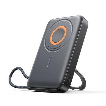 Power bank Joyroom "PBM02" 3 az 1-ben egy USB-C kimenettel, beépített kihúzható USB-C kábellel és vezeték nélküli MagSafe töltéssel, 22,5W – 10000 mAh – fekete Power bank Joyroom "PBM02" 3 az 1-ben egy USB-C kimenettel, beépített kihúzható USB-C kábellel és vezeték nélküli MagSafe töltéssel, 22,5W – 10000 mAh – fekete