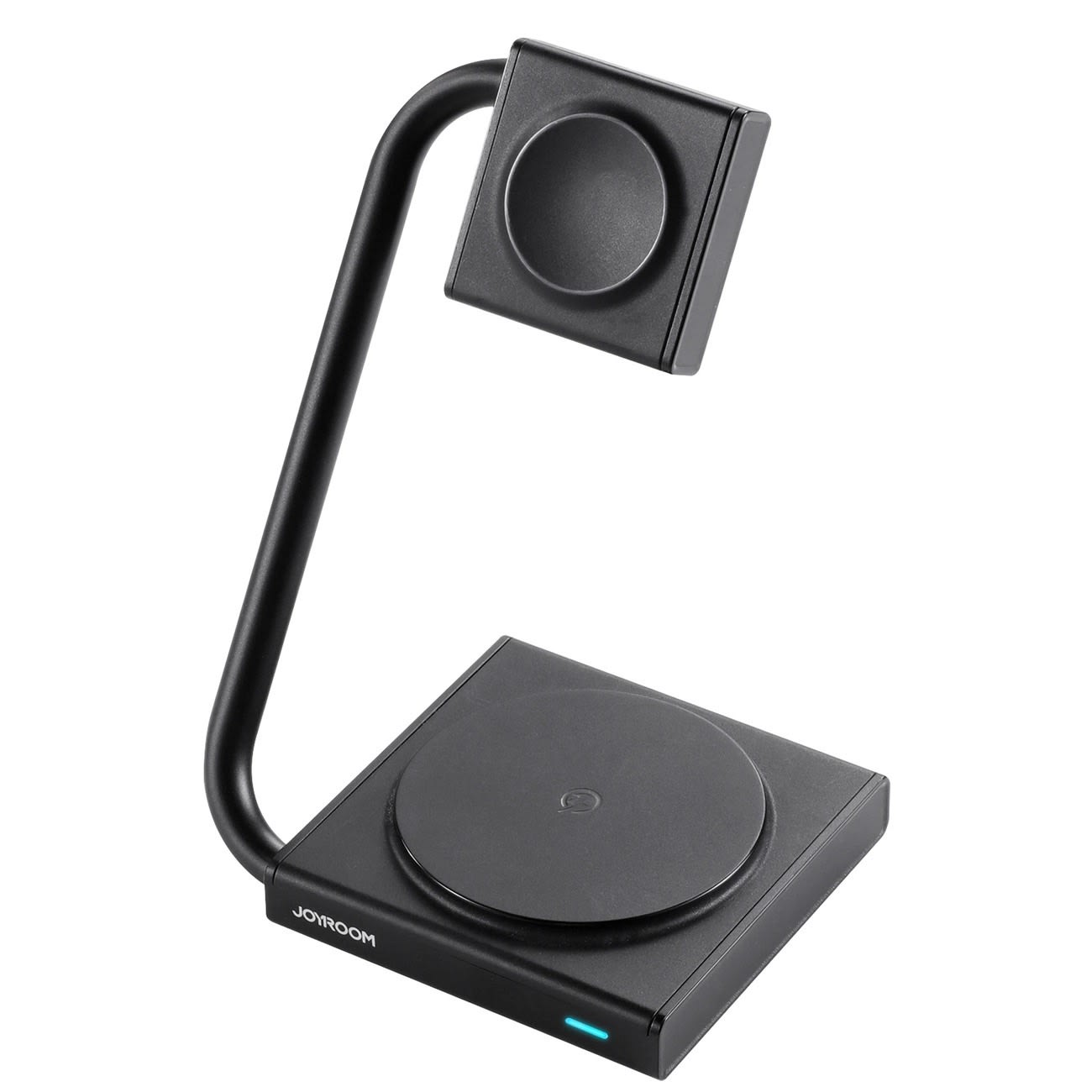 Összecsukható 2 az 1-ben vezeték nélküli töltőállomás Joyroom "WQN05" MagSafe töltéshez iPhone-hoz, fülhallgatóhoz és órához – 15W – fekete