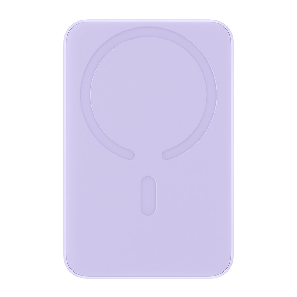 Baseus "Magnetic Mini" 10000 mAh power bank MagSafe vezeték nélküli töltéssel 15W és PD 20W, mellékelt USB-C – USB-C kábellel - lila