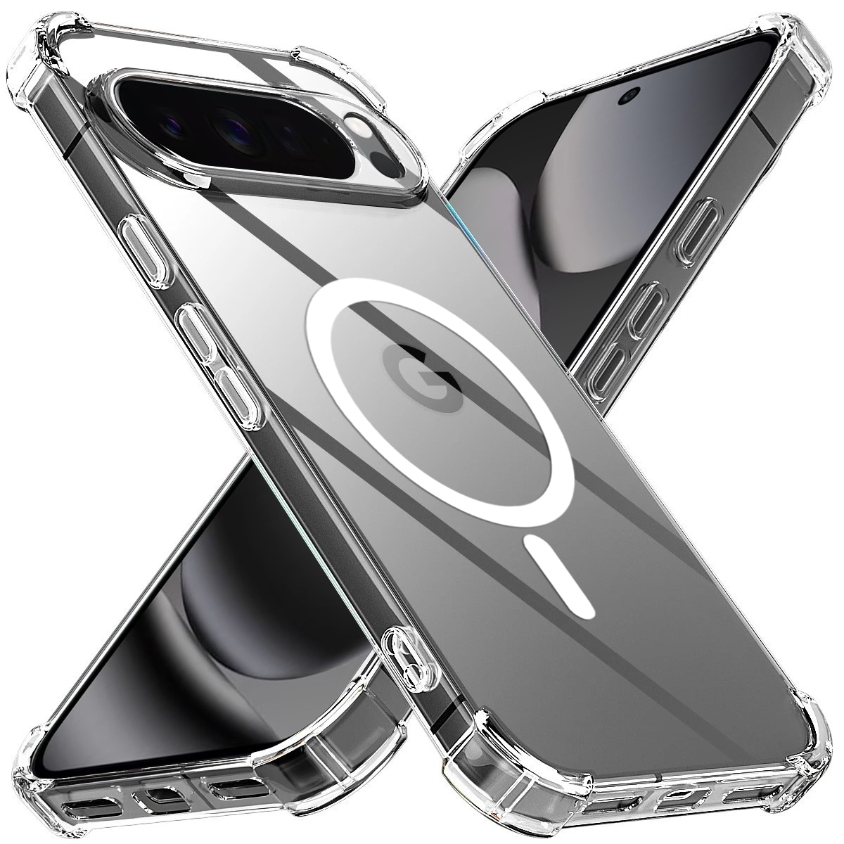 Hibrid tok Techsuit "Shockproof MagSafe" Google Pixel 10 Pro XL készülékekhez - clear