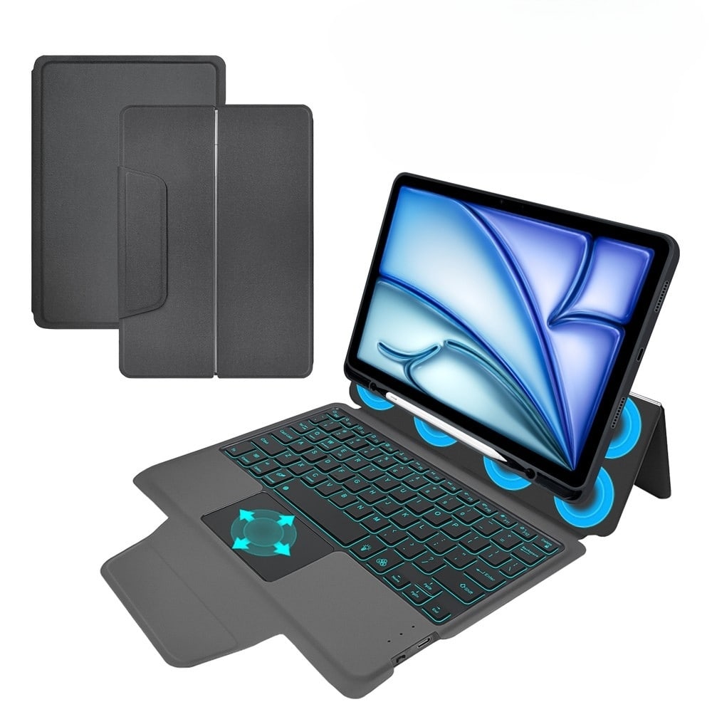 Irodai tok Techsuit Bluetooth billentyűzettel és védőfóliával iPad Air 11 2024 / iPad Air 11 2025 készülékhez